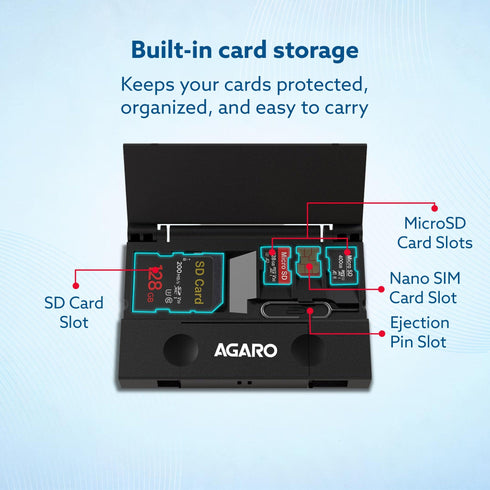 Snapcase USB 3.0 Card Reader with Storage Case