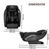 MC 8012 Full Body Massage Chair Zero Gravity - Black