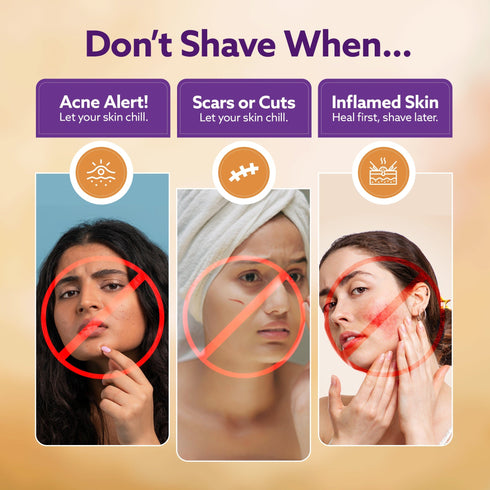 Elite Face Razor for Women (Pack of 3) | Reusable Shaver for Facial Hair, Chin, Upper Lip & Eyebrow Shaping | Dermaplaning Tool