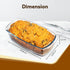 Elite Glass Loaf Tray Rectangular, 1800ml, Bake Safe, Oven Safe, Glass Dish Tray, Borosilicate Glass Tray, Serving Tray, Microwave Oven Safe, Kitchen, Food Serving, Transparent