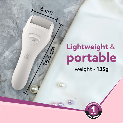 CR3001 Callus Remover with 3 Interchangeable Head Rollers, Rechargeable for Foot Care, Callus & Dead Skin Removal