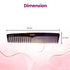 AGARO Hand Made Cellulose Acetate Comb HMC76, All Fine Tooth Dressing Comb, Smooth Rounded Teeth, Hair Styling, Hair Brushing, Hair Dressing, Brown