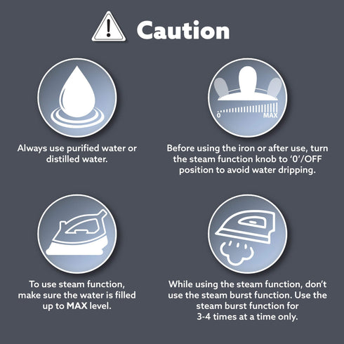 Imperial Steam Iron, 2200W, Maroon