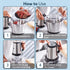 Delite Vegetable & Meat Chopper for Kitchen, Garlic Peeler, Egg Whisker, 2L Bowl