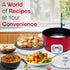 Regal Electric Multi Cooking Pot, 3L, 1200W, Automatic Boiler, Steamer, Fryer, Aluminium Pot, Glass Lid, Adjustable Temperature Control, Keep Warm, Rice, Veggies, Red