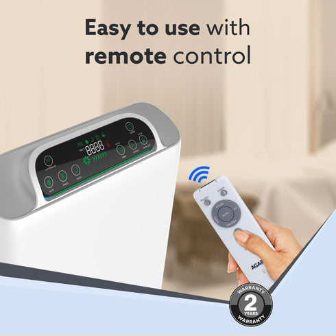 Imperial Air Purifier For Home, Bedroom, Green True HEPA Filter H14, Removes 99.99% Pollutants, Bacteria, Virus & PM 0.1 Particles, 7 Stage Purification, Covers 400 Sqft, 8500 Hrs Filter Life