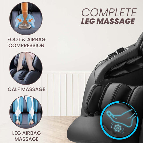 MC 8012 Full Body Massage Chair Zero Gravity - Black