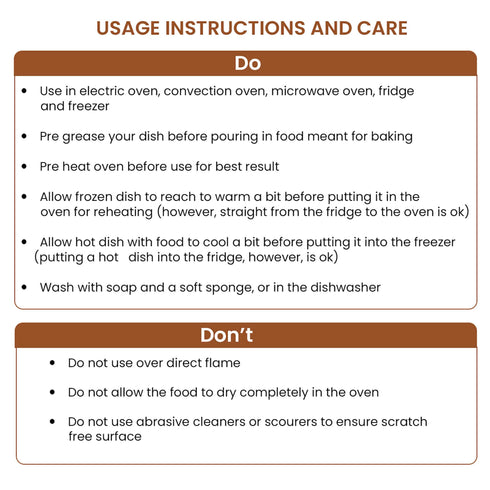 Elite Glass Baking Tray With Handle - 800ml