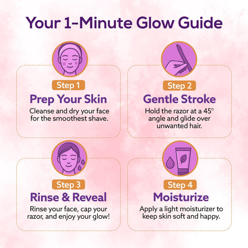 Elite Face Razor for Women (Pack of 3) | Reusable Shaver for Facial Hair, Chin, Upper Lip & Eyebrow Shaping | Dermaplaning Tool