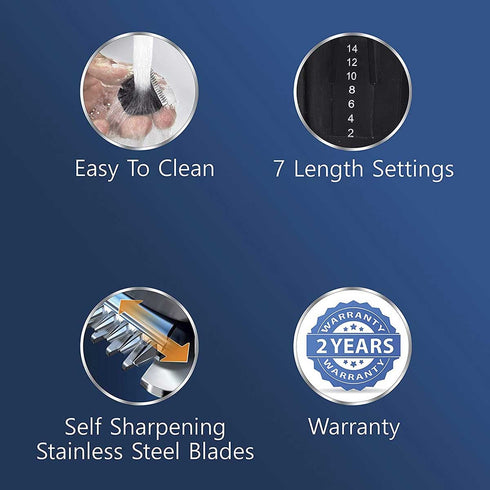 MT 5001 Beard Trimmer for Men, 50min Run Time, USB Charging, Fast Charge, Rechargeable Battery