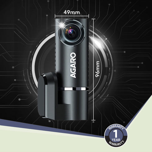 Alpha Car Dash Camera, Dashboard Recorder, 3MP, 140 Degree Wide Angle, F2.1 Aperture, Full HD, Voice Recorder, 128 GB SD Card Support, Night Vision, G Sensor, Wifi, Loop Recording, DIY Set Up