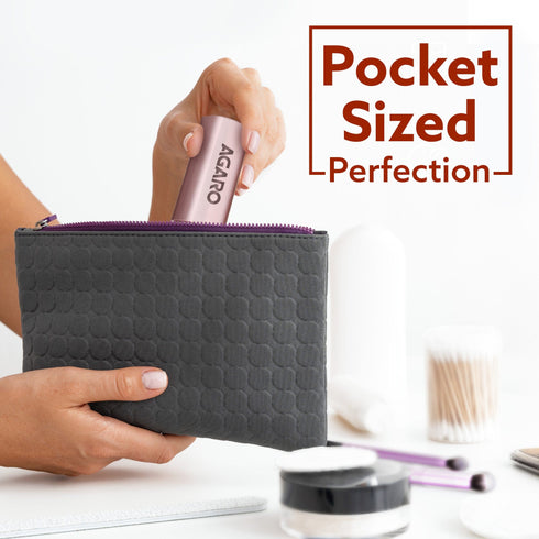 Facial Hair Remover |Eyebrow Trimmer FHR190 Rose Gold For Women, Rechargeable, Cordless, Safe & Painless Electric Shaver, Hypoallergenic Blade, Multipurpose Use For Upper Lip, Chin