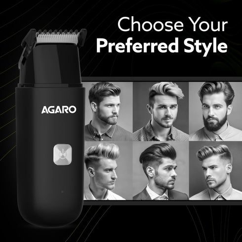 Beard Trimmer MT7007, 60 mins run time with Type C, 2pcs limit comb - 1mm & 3mm, Protective Cap, Washable Trimmer Head | Trimmer for Men