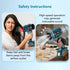 Regal Cordless Leaf Blower, Rechargeable, Handheld Air Blower, Powerful 500W Motor, Up to 33000 RPM, Air Flow 45 Meter/sec, 18V Electric Dust Cleaner for Car, Home, Garage & Outdoor Clean