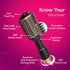HV2179 Hot Air Brush for Hair, Blow Dryer Brush, Volumizer & Styler, 360° Airflow Vent, Oval Barrel for Hair Volume, Charcoal Bristles, Ceramic Coating Brushing Head, 1200W