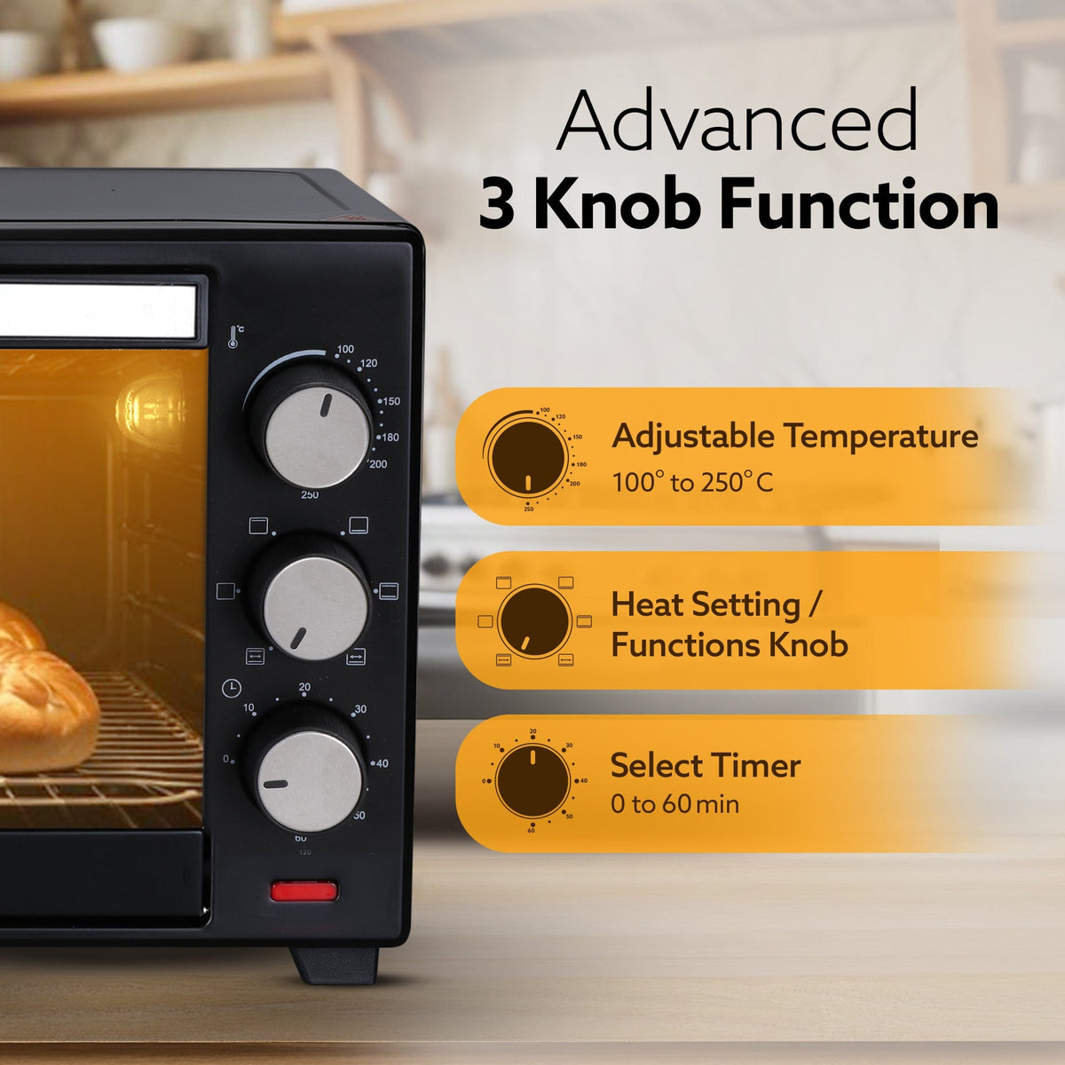 AGARO Marvel Oven Toaster Grill 25 Litre Heating Modes Best