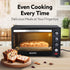Marvel 48 Liters Oven Toaster Griller, Motorised Rotisserie and Convection Cake Baking OTG with 3 Heating Mode, (Black)