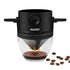 Pour Over Coffee Maker with Double Mesh Filter, Food Grade 304 Stainless Steel & Plastic Coffee Dripper, 100% Paperless, Foldable-Portable & Easy to Clean, Retains True Coffee Flavour