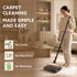 Delite Manual Carpet Cleaner for Pet Hair Rugs Mattresses – No Batteries, Push & Pull, Tangle-Free Brush, Easy-Dump Dustbin (Not for Hard Floors)