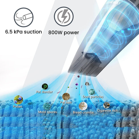 Regal Plus Upright Vacuum Cleaner, 2-in-1, Handheld & Stick, Dry Vacuuming, for Home Use, 800 Watts, 6.5 kPa Suction Power, Bagless, Black