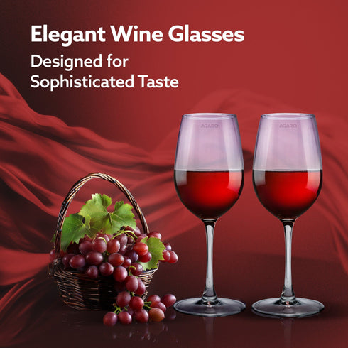 Elegant Wine Glass 390ml, Set of 6, Whisky, Vodka, Tequila, Liquor, Wine Tasting, Cocktail, Home, Bar