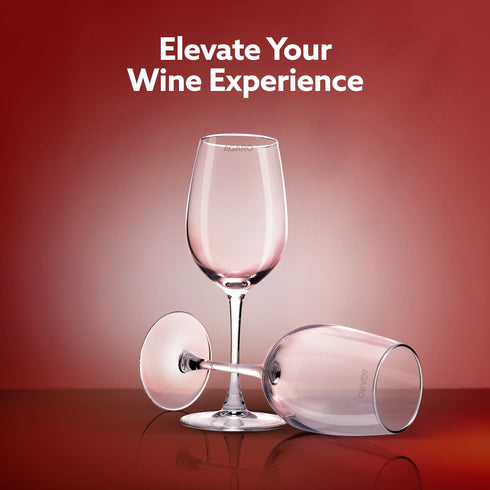 Elegant Wine Glass 390ml, Set of 6, Whisky, Vodka, Tequila, Liquor, Wine Tasting, Cocktail, Home, Bar