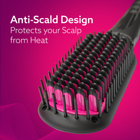 HSB2206 Hair Straightening Brush - 2 in 1