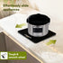 Elite Sliding Tray S1, for Kitchen Appliances, Smooth Countertop Slider Tray with Rubber Wheels for Coffee Machine, Mixer Grinder, Air Fryer, Micro Oven & More, Anti-Slip & Durable Build, Black