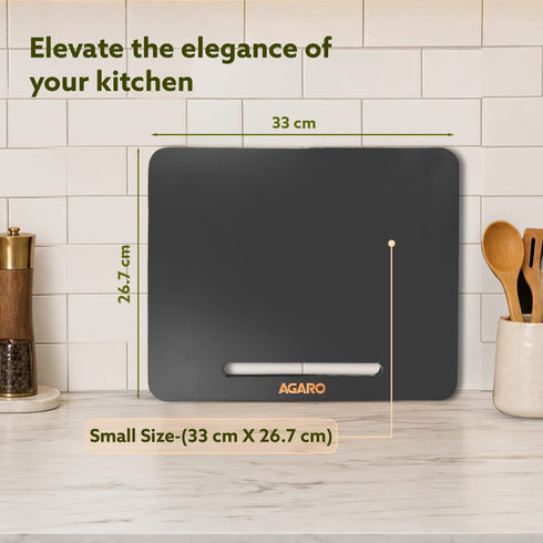 Elite Sliding Tray S1, for Kitchen Appliances, Smooth Countertop Slider Tray with Rubber Wheels for Coffee Machine, Mixer Grinder, Air Fryer, Micro Oven & More, Anti-Slip & Durable Build, Black