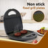 Delite Sandwich Maker, 750W, 4 Slice Non Stick Grill Plate, Power Indicator, Oil Free Toasting, Grilling, Black