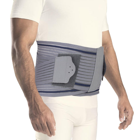 Contoured Lumbar Sacral Belt, Lower Back Pain Osteoporosis Slip Disc Care, For Women & Men, XXL, Grey