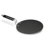 Elite Hard Anodised Tawa, 28cm diameter, Riveted handle, 3 mm thick plate, Gas Oven Compatible, Cooking, Cookware, Black