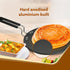 Elite Hard Anodised Tawa, 28cm diameter, Riveted handle, 3 mm thick plate, Gas Oven Compatible, Cooking, Cookware, Black