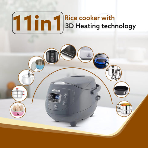 Imperial Electric Rice Cooker - 2L - Grey