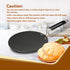 Elite Hard Anodised Tawa, 28cm diameter, Riveted handle, 3 mm thick plate, Gas Oven Compatible, Cooking, Cookware, Black