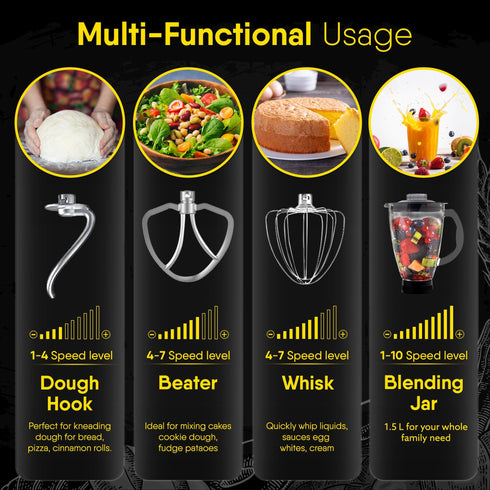 Imperial Stand Mixer, 1400W - Black