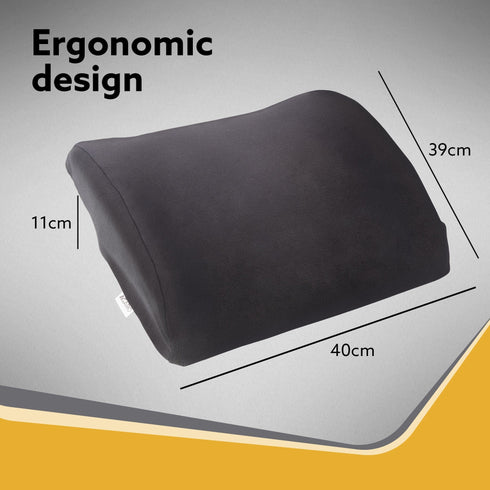 Back Support, For Chair & Car Seat, Chair Back Support, For Back Pain, Back Rest For Chair Office Lumbar Support, For Car Back Rest Support, Back Support, Pillow Cushion Memory Foam, Black
