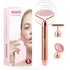 Rose Quartz Face Roller, Rose Gold