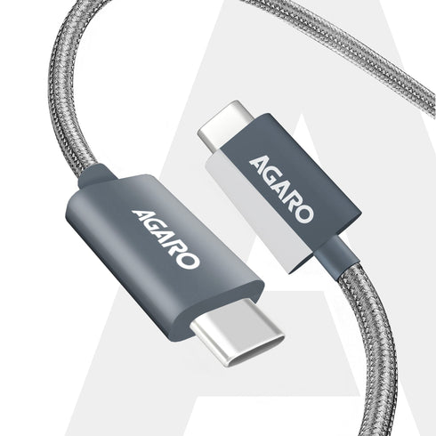 Type C to Type C Cable, 60W, 4A, Supports PD, Nylon Braided Fast Charging Cable Compatible With Type C Devices Including Android Phone, iPhone, Laptop & MacBook, 1.5M, 480 Mbps Data Transmission