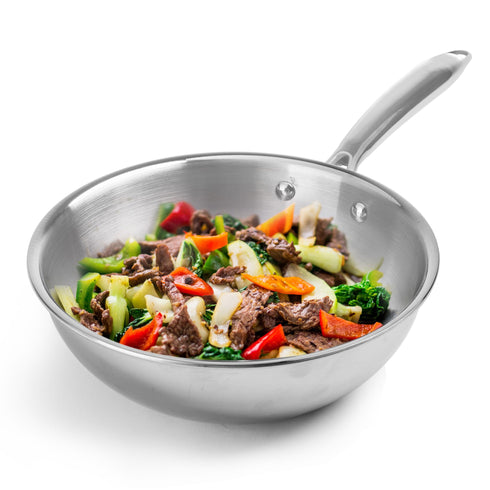 Stainless Steel Regency Triply Wok 20CM, 1.5L