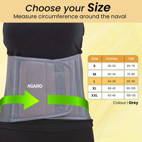 Abdominal Belt, For Men And Women, Large, Grey