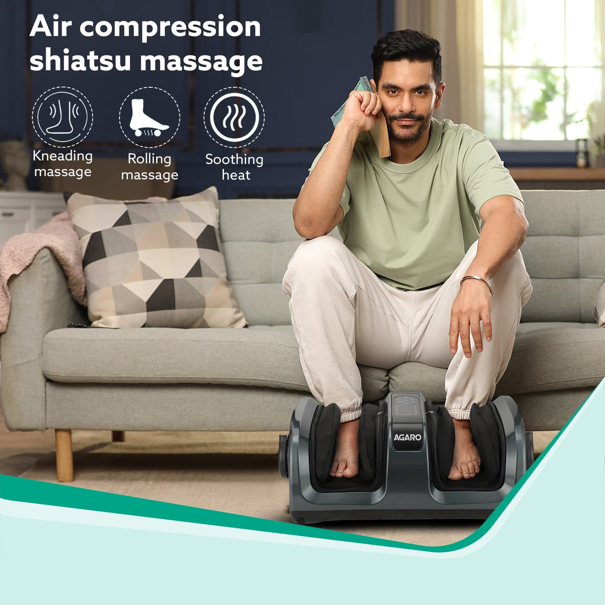 AGARO Royal Air Compression Foot Massager Agaro