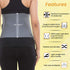 Abdominal Belt, ideal for Slimming Waist, Lower Back Pain Relief, after delivery for Tummy Reduction, Breathable Belt For Men And Women, Medium, Grey