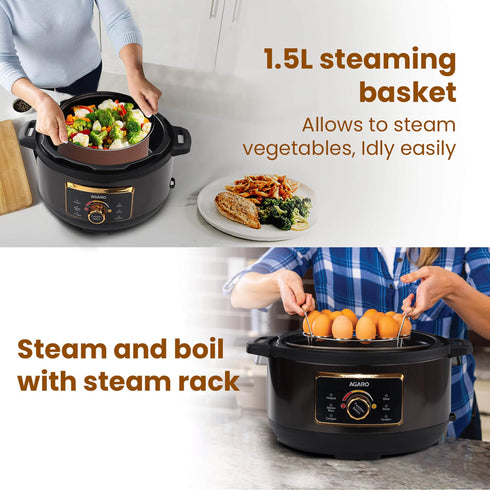 Royal Electric Pressure Cooker - 3L - Black