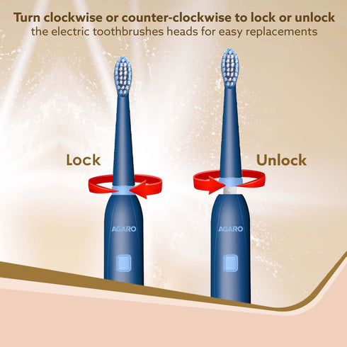 Cosmic Lite Refill Pack 4+1 pcs, Nylon Bristles, Washable, Blue