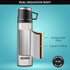 Supreme Vacuum Flask 800ml Steel Finish