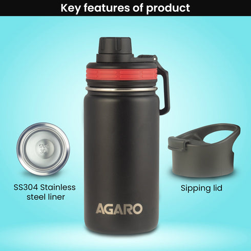 Imperial Vacuum Flask 420ml Black