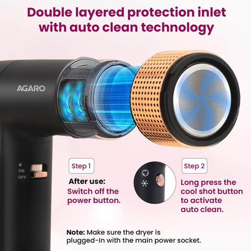 Royal Hair Dryer - 2000 Watts - Black