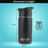 Imperial Vacuum Flask 420ml Black