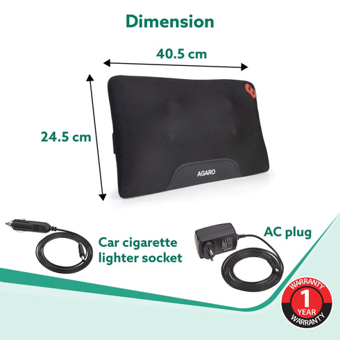 Deluxe Shiatsu neck & back cushion Massager